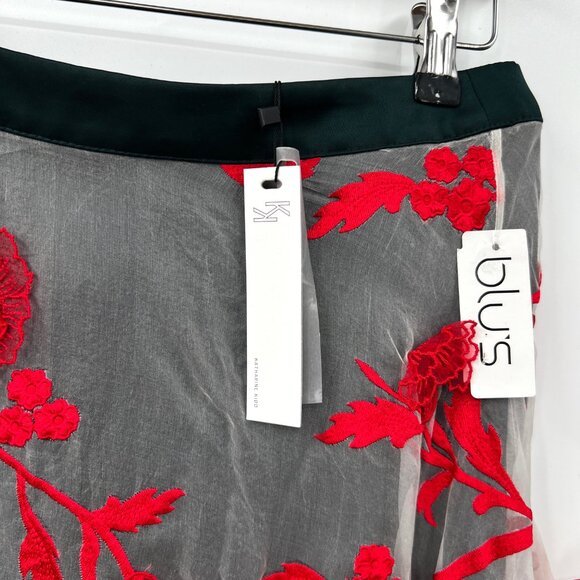 NWT Katharine Kidd Sheer Shell Floral Skirt - Picture 3 of 6